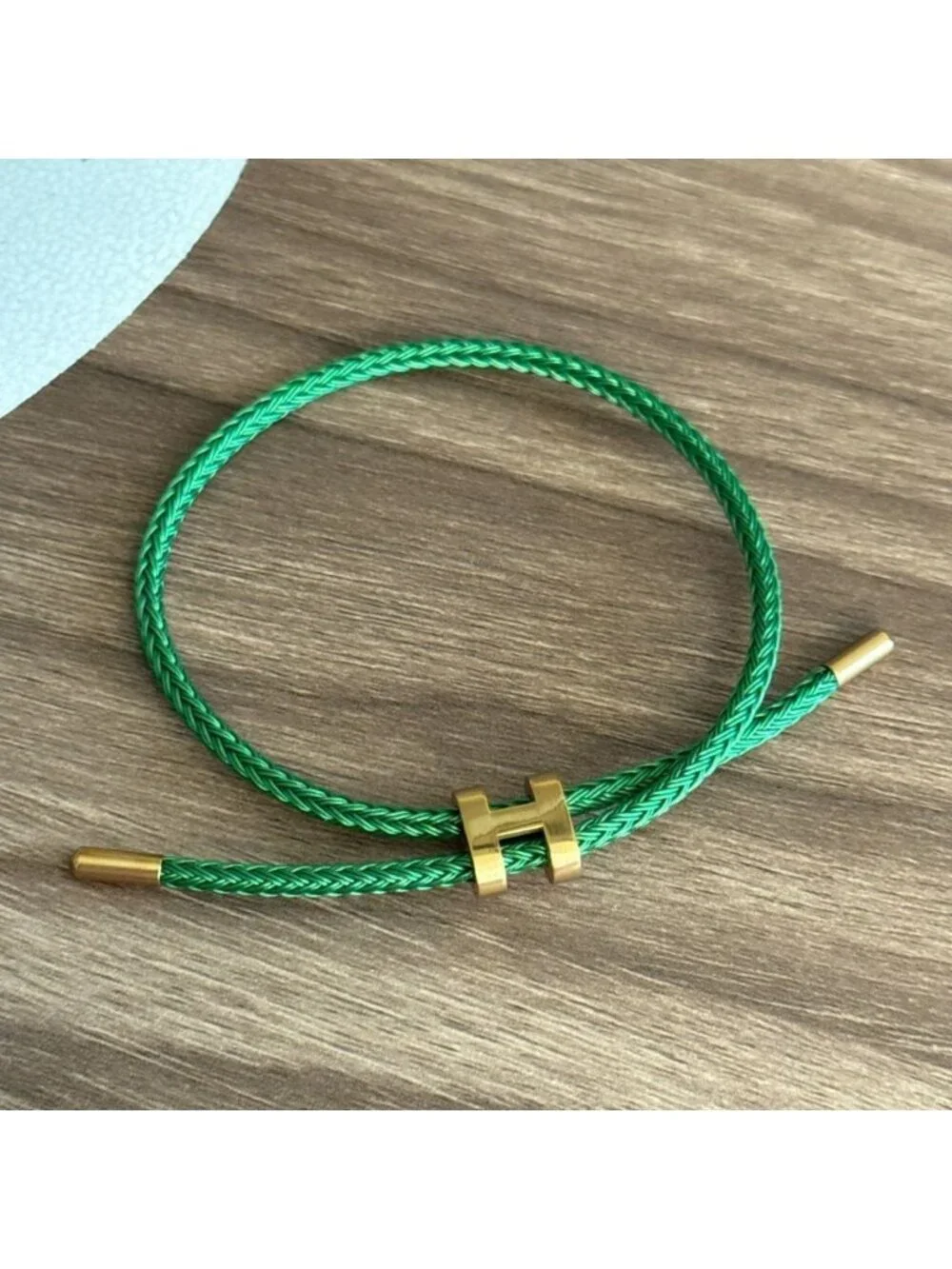 Green rope bracelet Q708